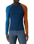 Ortovox Men's 120 Comp Light Long Sleeve T-Shirt, Petrol Blue, L