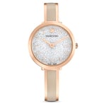 Swarovski Crystalline Delight Watch, Rose Gold Tone Plating, White Crystal Design, from the Crystalline Collection