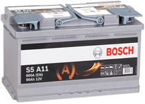 Bosch AGM Start-Stop S5A 11 80Ah batteri 12 V 80 Ah CCA 800 A (EN)