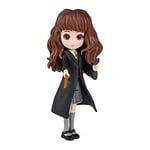 HARRY POTTER WIZARDING WORLD - Figurine Hermione Granger Articulée 8 cm - Avec Baguette Magique et Tenue Sorcier à Collectionner - Idée Cadeau - Jeu Harry Potter - Jouet Enfant 5 ans et +