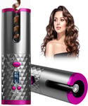 Hair Curler,Rotating Curling Tongs, Curling Iron, Cordless Auto Curler Restricti