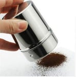 1pc Stainless Steel Chocolate Shaker, Duster Dredgers Sprinkler Icing Sugar Cocoa Flour Coffee Latte Cappuccino Mesh Sifter