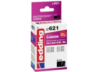 Bläckpatroner Kompatibla Edding EDD-621 ersätter Canon CLI-581XXLBK Svart