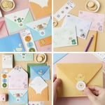 1set(3 Envelop+3 Sticker) Kawaii Mini Paper Stationery Gift C Confession Post Office