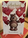 Valentines Day Card Husband Foil Finish - 6" x 9"
