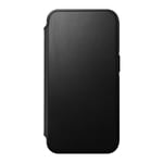 iPhone 14 Pro Nomad Modern Leather Folio Deksel - MagSafe Kompatibel - Svart