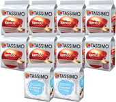 Tassimo Kenco Bundle - Milk Creamer/Kenco Americano Coffee Pods - 10 Packs (128
