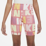 Nike Dri-FIT One Big Kids' Logo Print (Girls') Biker Shorts Age 10-11 Sz M New