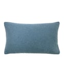furn. Malham Shearling Fleece Rectangular Cushion Cover - Blue - One Size