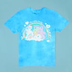 My Little Pony Retro Rainbow Unisex T-Shirt - Turquoise Tie Dye - M - Turquoise Tie Dye