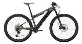 Vtt electrique tout suspendu trek e caliber 9 6 29   shimano deore 12v satin lithium grey trek black m   161 175 cm