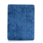 Shockproof Smart Tablet Cover Case With Pen Slot Holder For Ipad Blue
