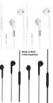 Noise Isolating Handsfree Headphones Earphones Earbud with Mic 2 pack Earphones