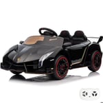 Barn Elbil Lamborghini Veneno - 12V - 1 till 6 år - Svart Svart