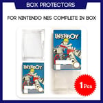 1 Pc - Protecteur De Boîte Pour Nintendo Nes Cib, Complet, En Plastique Transparent, Sur Mesure