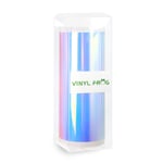 Holographic Opal White Chrome Craft Vinyl Roll 5.47"x5ft(13.9x155cm) for Cricut Joy and Other Craft Cutters for Decoration