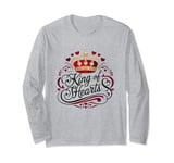 hubby hubba best husband of year king of my heart family Long Sleeve T-Shirt