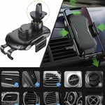 Qi Auto Wireless Car Charger Fast Charging Mount Clamping Air Ve Black
