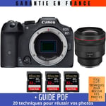 Canon EOS R7 + RF 85mm F1.2 L USM + 3 SanDisk 32GB Extreme PRO UHS-II SDXC 300 MB/s + Guide PDF ""20 techniques pour r?ussir vos photos