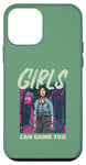 Coque pour iPhone 12 mini Même les filles peuvent jouer – Femme Gamer Fan
