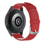 Capida Samsung Galaxy Watch Active / 2 40/44mm - Klockarmband i äkta läder 20mm Röd