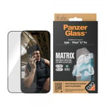 PanzerGlass iPhone 15 Pro Skärmskydd Matrix Hybrid Glass EasyAligner D3O