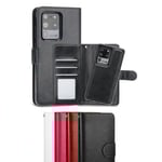 Samsung Galaxy S21 - Plånboksfodral / Magnet Skal 2 in 1 - Vit White Vit