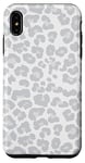 Coque pour iPhone XS Max Imprimé léopard blanc gris guépard mignon tendance