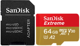 Sandisk 64GB Extreme Micro SD XC U3 Card For Nextbase 320XR+ Dash Cam 160MB/s