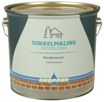 Droppen sockelfärg grå 4 L