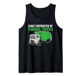 Easily Distracted By Garbage Trucks Collecting Trash Lover Tank Top