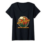 Womens Vintage Converse South Carolina Mountain Hiking Souvenir Pri V-Neck T-Shirt