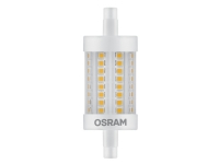 OSRAM LED LINE - LED-glödlampa - form: majs - klar finish - R7s - 6.5 W (motsvarande 60 W) - klass E - varmt vitt ljus - 2700 K