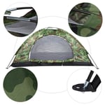 1-3 Person Camping Tent Folding pop-up Beach Hiking Outdoor Family Camouflage UK