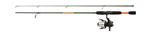 Mitchell Target II – Ensemble Canne à pêche et Moulinet, prêt à pêcher, kit prêt à pêcher avec Cannes et moulinets pré-enroulés avec linebrochet/Perche/Sandre, Unisexe, Noir, 1,8 m, 5-20 g