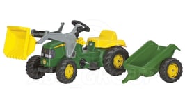Rolly Toys -  John Deere Ride on Pedal Tractor with Loader & Trailer Age 2 1/2 +