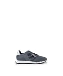 EA7 Mens Emporio Armani Basket Sneakers in Grey Nylon - Size UK 9