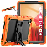 Samsung Galaxy Tab A7 Case, Cover for Galaxy Tablet A7 Case, 3-Layer Full Body Shock Protection for Samsung Tab A7 10.4 Inch Case SM-T500/SM-T505/SM-T507 Orange