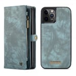 CaseMe iPhone 12 Pro Max Mobilplånbok Löstagbart Skal Blå