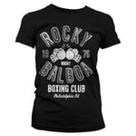 Hybris Rocky Balboa Boxing Club Girly Tee (S,DarkGrey)