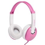 groov-e KIDZ - DJ-Style Wired Headphones for Kids - Over the Ear Headphone with 1.2m Audio Cable, Adjustable Headband, Soft Ear Pads, & 40mm Drivers - 3.5mm Audio Jack - Pink