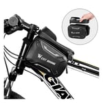 WEST BIKING waterproof bicycle bike mount bag with touch screen view - Grey