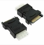 SATA 15 Pin Male to Molex 4Pin PC IDE Female Power Adapter Converter Connector