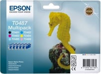 Epson Original T0487 Six Pack Full Set Color New & Seal T0481 T0482 T485 T0486