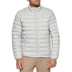 Tommy Hilfiger Men's Packable Down Puffer Jacket Down Outerwear Coat, Ice, L