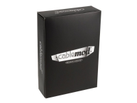 CableMod Classic ModMesh RT-Series - Strömkabelsats - svart, blodröd