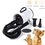Ledph Stepless Adjustable Speed Pet Hair Force Dryer Dog Grooming Blower with Heater,Professional High Velocity Blower Adjustable Temperature 30-55℃, Hot And Cold Adjustable Stepless Airflow