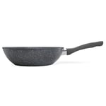 Schallen Non Stick Anthracite Marble Induction Electric Gas WOK Deep Frying Pan
