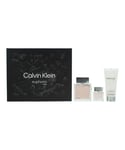 Calvin Klein Mens Euphoria Men Eau De Toilette 100ml, Aftershave Balm + Eau De 15ml Gift Set - One Size