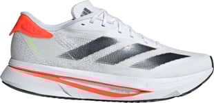 Adidas Men's Adizero SL2 Running Shoes Cloud White/Core Black/Orange, 44 2/3